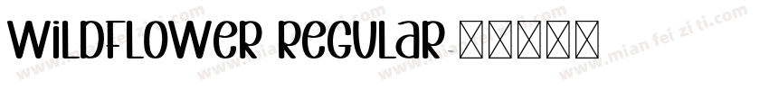 Wildflower Regular字体转换